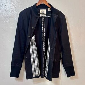 Modern Amusement x Urban Outfitters Black Utility Jacket XL Plaid Lined Fall